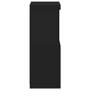 Příborník s LED osvětlením černý 41 x 37 x 100 cm - obrázek 8