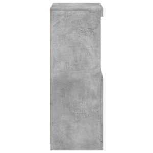 Příborník s LED osvětlením betonově šedý 41 x 37 x 100 cm - obrázek 8