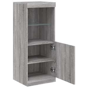 Příborník s LED osvětlením šedý sonoma 41 x 37 x 67 cm - obrázek 7