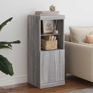 Komoda z LED lučkami siva sonoma 41x37x100 cm