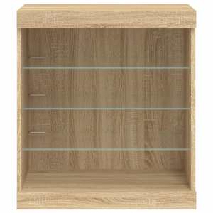 Příborník s LED osvětlením dub sonoma 60,5 x 37 x 67 cm - obrázek 6