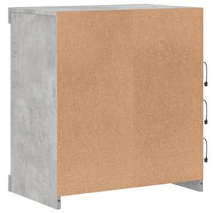 Příborník s LED osvětlením betonově šedý 60,5 x 37 x 67 cm - obrázek 8