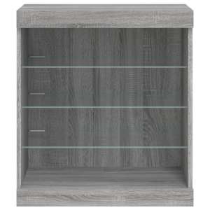 Příborník s LED osvětlením šedý sonoma 60,5 x 37 x 67 cm - obrázek 6