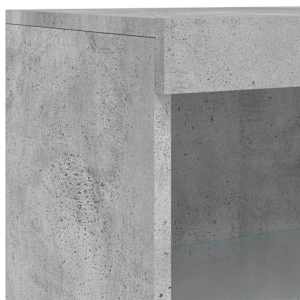 Příborník s LED osvětlením betonově šedý 60,5 x 37 x 100 cm - obrázek 9