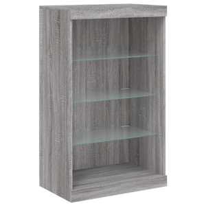 Příborník s LED osvětlením šedý sonoma 60,5 x 37 x 100 cm - obrázek 3