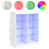 vidaXL puhvetkapp LED-tuledega, valge, 81 x 37 x 100 cm