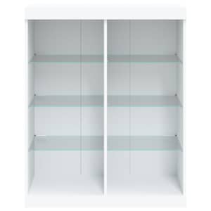 Příborník s LED osvětlením bílý 81 x 37 x 100 cm - obrázek 6
