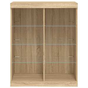 Příborník s LED osvětlením dub sonoma 81 x 37 x 100 cm - obrázek 6