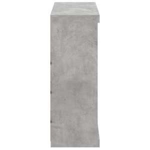 Příborník s LED osvětlením betonově šedý 81 x 37 x 100 cm - obrázek 7