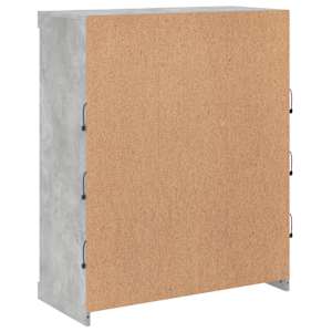 Příborník s LED osvětlením betonově šedý 81 x 37 x 100 cm - obrázek 8