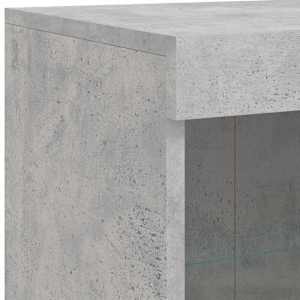 Příborník s LED osvětlením betonově šedý 81 x 37 x 100 cm - obrázek 9