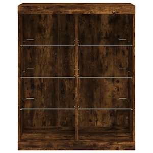 Příborník s LED osvětlením kouřový dub 81 x 37 x 100 cm - obrázek 6