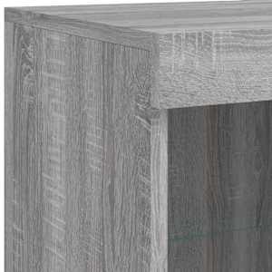 Příborník s LED osvětlením šedý sonoma 81 x 37 x 100 cm - obrázek 9