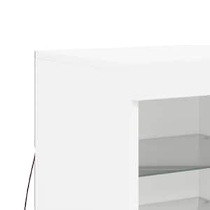 Příborník s LED osvětlením bílý 41 x 37 x 67 cm - obrázek 9