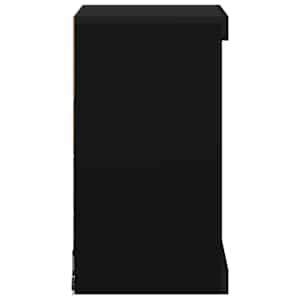 Příborník s LED osvětlením černý 41 x 37 x 67 cm - obrázek 7