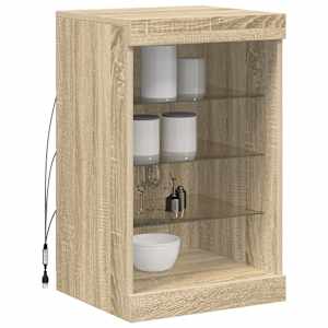 Příborník s LED osvětlením dub sonoma 41 x 37 x 67 cm - obrázek 5