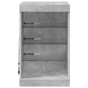 Příborník s LED osvětlením betonově šedý 41 x 37 x 67 cm - obrázek 6