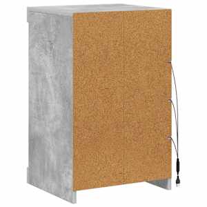 Příborník s LED osvětlením betonově šedý 41 x 37 x 67 cm - obrázek 8