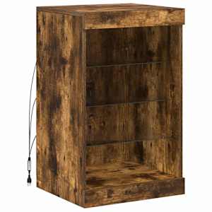 Příborník s LED osvětlením kouřový dub 41 x 37 x 67 cm - obrázek 3