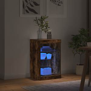 Příborník s LED osvětlením kouřový dub 41 x 37 x 67 cm - obrázek 4