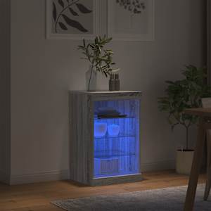 Příborník s LED osvětlením šedý sonoma 41 x 37 x 67 cm - obrázek 4