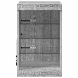 Příborník s LED osvětlením šedý sonoma 41 x 37 x 67 cm - obrázek 6