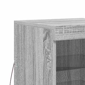 Příborník s LED osvětlením šedý sonoma 41 x 37 x 67 cm - obrázek 9