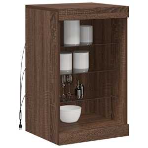 Příborník s LED osvětlením hnědý dub 41 x 37 x 67 cm - obrázek 5