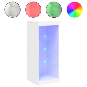 Příborník s LED osvětlením bílý 41 x 37 x 100 cm - obrázek 2