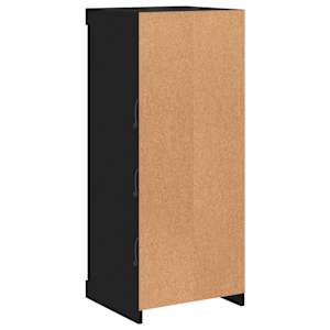 Příborník s LED osvětlením černý 41 x 37 x 100 cm - obrázek 8