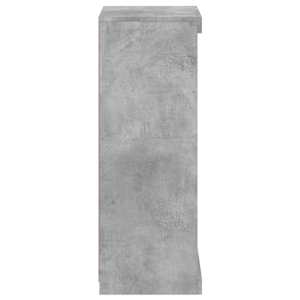 Příborník s LED osvětlením betonově šedý 41 x 37 x 100 cm - obrázek 7