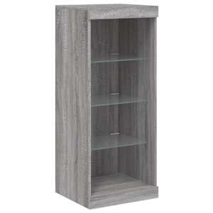 Příborník s LED osvětlením šedý sonoma 41 x 37 x 67 cm - obrázek 5