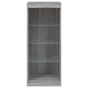Příborník s LED osvětlením šedý sonoma 41 x 37 x 67 cm - obrázek 6