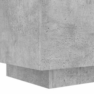 Noční stolek s LED osvětlením betonově šedý kompozitní dřevo - obrázek 10