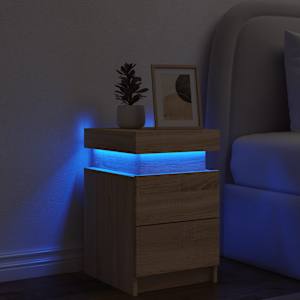Noční stolek s LED osvětlením dub sonoma 35 x 39 x 55 cm - obrázek 4