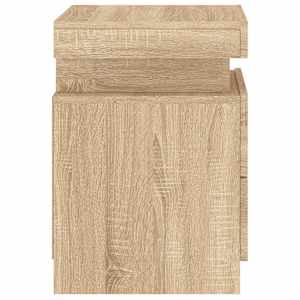 Noční stolek s LED osvětlením dub sonoma 35 x 39 x 55 cm - obrázek 9