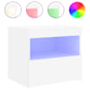 vidaXL &ouml;&ouml;kapp LED-tuledega, valge, 50 x 40 x 45 cm