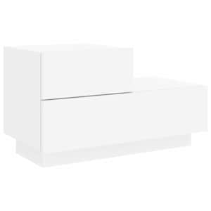 Noční stolek s LED osvětlením bílý 70 x 36 x 40,5 cm - obrázek 5