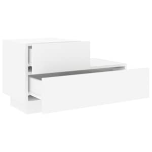 Noční stolek s LED osvětlením bílý 70 x 36 x 40,5 cm - obrázek 6