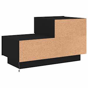 Noční stolek s LED osvětlením černý 70 x 36 x 40,5 cm - obrázek 9