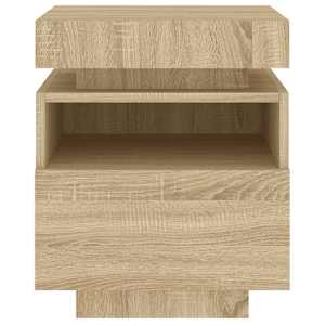 Noční stolek s LED osvětlením dub sonoma 40 x 39 x 48,5 cm - obrázek 7