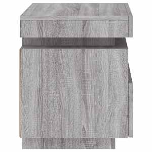 Noční stolek s LED osvětlením šedý sonoma 40 x 39 x 48,5 cm - obrázek 8