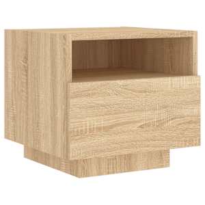 Noční stolek s LED osvětlením dub sonoma 40 x 39 x 37 cm - obrázek 5