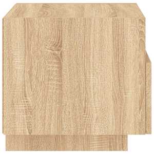 Noční stolek s LED osvětlením dub sonoma 40 x 39 x 37 cm - obrázek 8