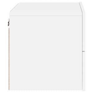 Nástěnné noční stolky s LED osvětlením 2 ks bílé - obrázek 9