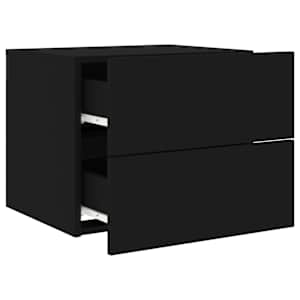 Nástěnné noční stolky s LED osvětlením 2 ks černé - obrázek 7