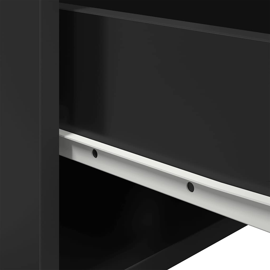 Nástěnné noční stolky s LED osvětlením 2 ks černé - obrázek 14
