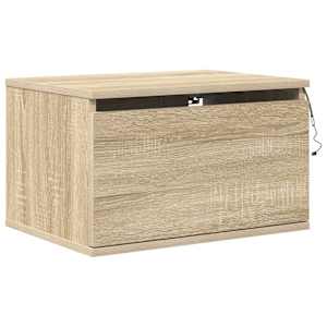Nástěnné noční stolky s LED osvětlením 2 ks dub sonoma - obrázek 7
