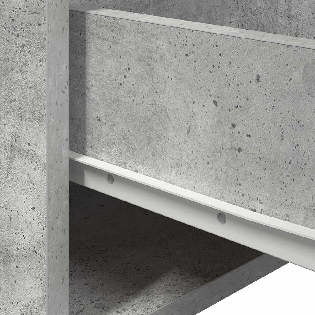 Nástěnné noční stolky s LED osvětlením 2 ks betonově šedé - obrázek 14