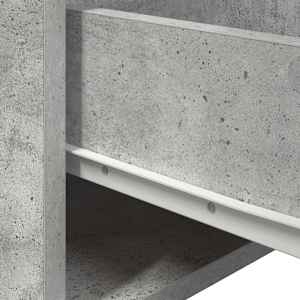 Nástěnné noční stolky s LED osvětlením 2 ks betonově šedé - obrázek 14